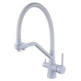 Robinet de Cuisine Filtrant Pivotant à 360° avec Double Commande Eau Pure et Mitigée
