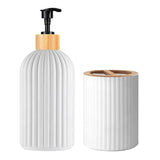 BambooZen – Set Organisateur de Salle de Bain 3 Pièces pour Lavabo