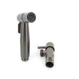 ÉlégancePur Douchette Bidet à Main – Robinet Suspendu Noir-Gris-Silver pour Salle de Bain