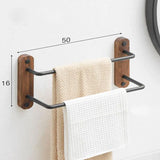 DualLux – Porte-Serviettes Double en Alufer avec Crochet