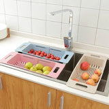 Panier Égouttoir Ajustable pour Évier – Support de Drainage Automatique | Rangement Cuisine Multifonction | Séchage Rapide