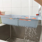 Panier Égouttoir Ajustable pour Évier – Support de Drainage Automatique | Rangement Cuisine Multifonction | Séchage Rapide