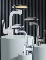 Robinet de lavabo design avec effet cascade et quatre modes de jet