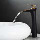 Robinet de Lavabo Cascade Blanc Moderne à Commande Unique