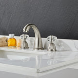 Mitigeur de Lavabo Doré – 8 pouces | Double Poignée | Design Classique | Montage Sur Plat