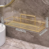Support Mural pour Gobelets de Bain – Porte-Gobelet Noir et Doré Auto-adhésif pour Salle de Bain