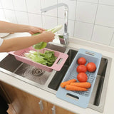 Panier Égouttoir Ajustable pour Évier – Support de Drainage Automatique | Rangement Cuisine Multifonction | Séchage Rapide