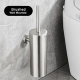 NoirÉlite – Brosse WC Murale en Acier Inoxydable Premium
