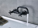 Mitigeur Mural Orbis 360° – Robuste Armature Vintage en Laiton ou Bronze Noir pour Lavabo
