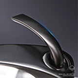 Robinet de lavabo en laiton chromé brillant avec mitigeur eau chaude et froide et cartouche anti-fuite