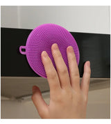 ScrubFlex Duo – Brosse Vaisselle en Silicone & Éponge Multifonction Hygiénique