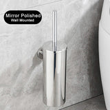 NoirÉlite – Brosse WC Murale en Acier Inoxydable Premium