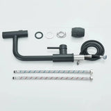 Robinet de cuisine design avec douchette extractible et bec cascade pivotant