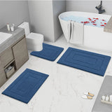 Tapis de Bain Microfibre Velours Double Cadre Premium – Antidérapant Absorbant | Confort Doux | Séchage Rapide