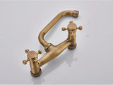 Mitigeur Mural Orbis 360° – Robuste Armature Vintage en Laiton ou Bronze Noir pour Lavabo