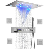 Mitigeur thermostatique de douche avec affichage LED