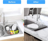DryMate – Égouttoir Pliable en Acier Inoxydable pour Cuisine