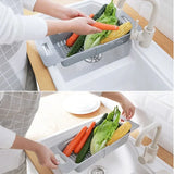 Panier Égouttoir Ajustable pour Évier – Support de Drainage Automatique | Rangement Cuisine Multifonction | Séchage Rapide