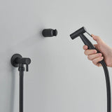 Douchette WC AquaClean Noire – Kit Bidet Mural en Acier Inoxydable pour Hygiène Quotidienne
