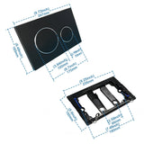 Empyreal Plaque de Commande WC – Double Débit, Silencieuse et Compatible Geberit Sigma