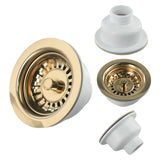 Bonde de Lavabo Aurelio en Acier Inoxydable Doré