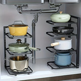 ChefSort – Organisateur Réglable pour Casseroles et Poêles en Acier