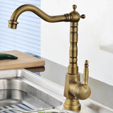 Mitigeur Lavabo Antique Pivotant 360° – Cuisine et Salle de Bain – Eau Chaude & Froide