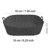 EcoBake – Moule Carré en Silicone Réutilisable pour Airfryer et Four