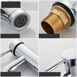 Robinet de lavabo noir mat en acier inoxydable avec mitigeur eau chaude et froide