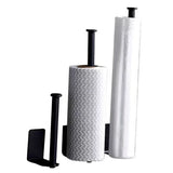SilverHold – Porte-Papier Toilette Auto-Adhésif en Acier Inoxydable (Allongé & Sans Perçage)