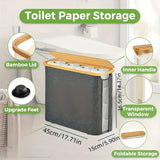 Poubelle à Papier Toilette -CleanKeep – Boîte Fermée Élégante pour Rouleaux de WC
