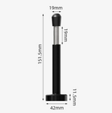Butée de Porte en Laiton Massif – Design Knurled Antik pour Protection Murale et Sol