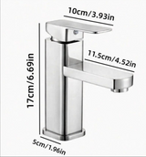 Mitigeur de lavabo moderne en noir ou chromé avec commande unique