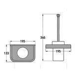 Prestige Vintage – Ensemble d’Accessoires Salle de Bain en Laiton Antique avec Porte-Brosse WC