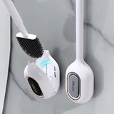 FreshSense – Brosse WC Magnétique avec Diffuseur de Parfum et Support Mural (Silicone, Sans Perçage)