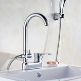 Mitigeur de lavabo multifonction en laiton pour installation sur plan avec eau chaude et froide