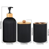 BambooZen – Set Organisateur de Salle de Bain 3 Pièces pour Lavabo