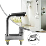 Robinet de lavabo en acier inoxydable avec mitigeur eau chaude et froide