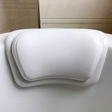 Coussin de Bain Antidérapant– Appui-Tête en Silicone avec Housse PU Étanche pour Spa et Baignoire