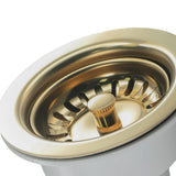Bonde de Lavabo Aurelio en Acier Inoxydable Doré