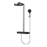 Colonne de douche thermostatique encastrée en laiton – Ensemble haut de gamme avec pomme de douche effet pluie