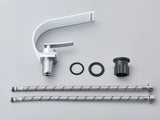 Robinet de lavabo cascade ultra-fin en laiton – Mitigeur moderne pour salle de bain avec eau chaude et froide