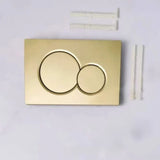 GoldFlush Élégance – Plaque de Commande Double Chasse Compatible Réservoirs Encastrés