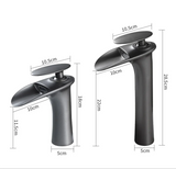 Robinet de Lavabo Cascade Blanc Moderne à Commande Unique