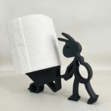Porte-Papier Toilette Mural Style Animal Mignon – Support Papier Hygiénique | Gain de Place | Décoration Ludique