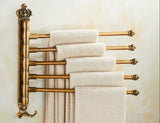 AntikGold – Porte-Serviettes Mural Pliable en Aluminium