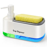 CleanMaster 3-en-1 – Distributeur de Savon Multifonction avec Support Éponge