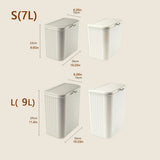 Poubelle Murale Multifonction 2-en-1 – Compacte pour Cuisine, Salle de Bain & WC