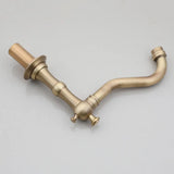 Cascade Élégance Vintage – Mitigeur Lavabo 3 Trous à Effet Cascade en Laiton Antique