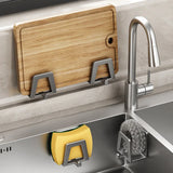 SteelHold – Support Mural Autocollant en Acier Inoxydable pour Éponges et Accessoires